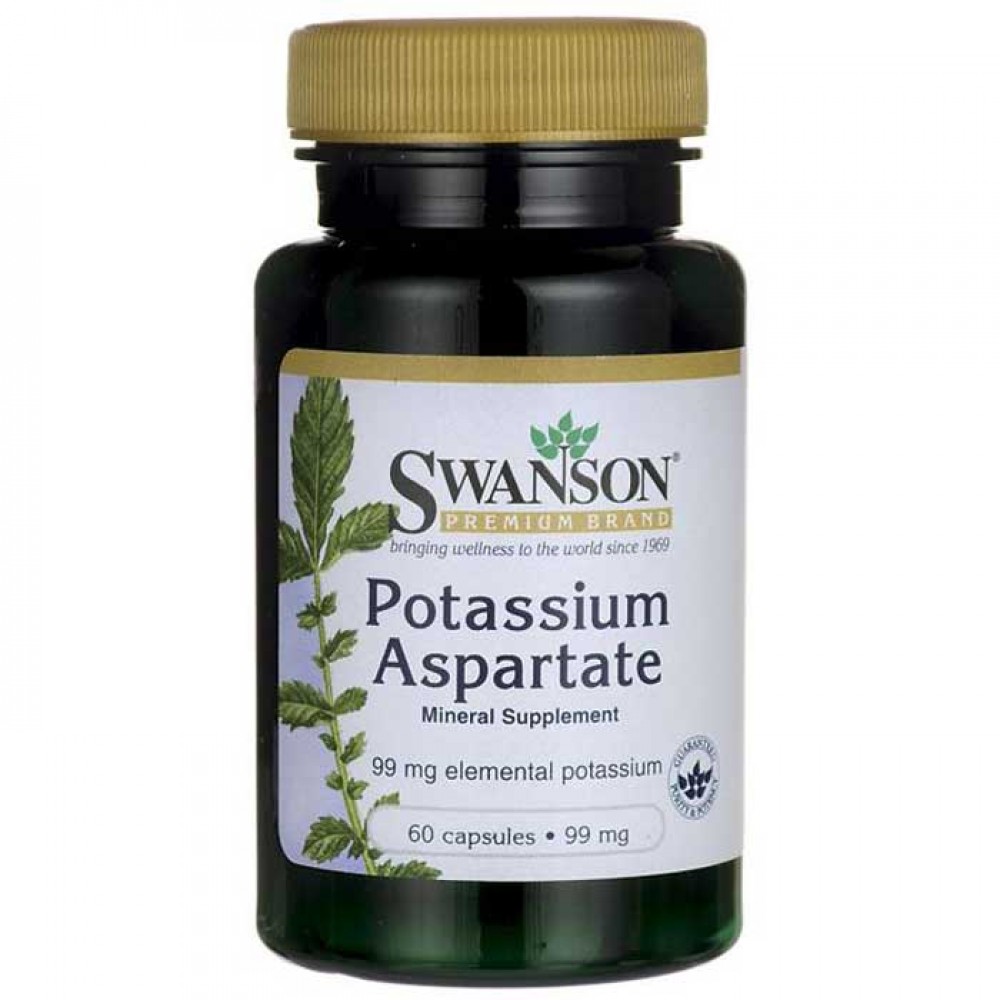 Potassium Aspartate 60 caps - Swanson