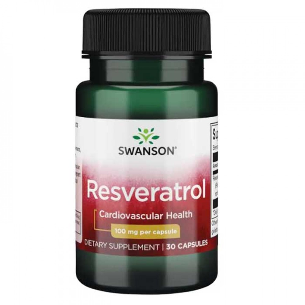 Resveratrol 100mg 30 caps - Swanson