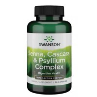 Senna Psyllium Cascara Complex 90 caps - Swanson