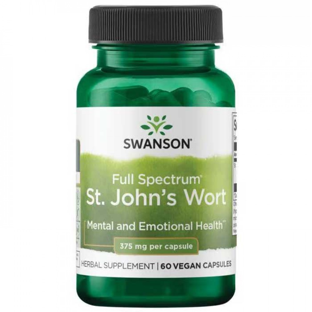 St. John's Wort 375 mg 60 caps - Swanson St. John's Wort 375 mg 60 caps - Swanson