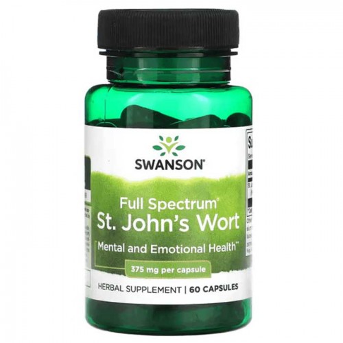 St. John's Wort 375 mg 60 caps - Swanson St. John's Wort 375 mg 60 caps - Swanson