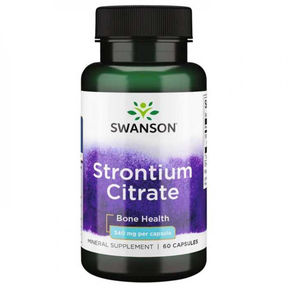 Strontium Citrate 340mg 60 caps - Swanson