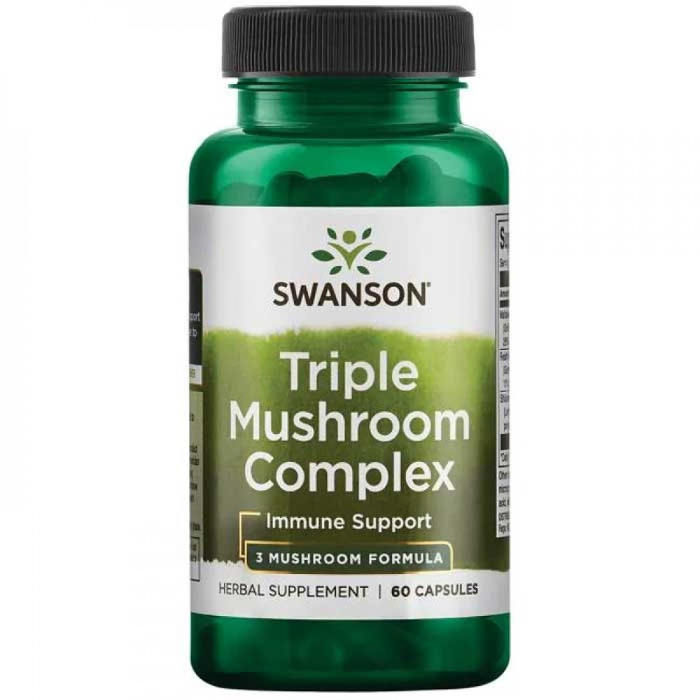 Triple Mushroom Complex Extract Standarized 60 caps - Swanson