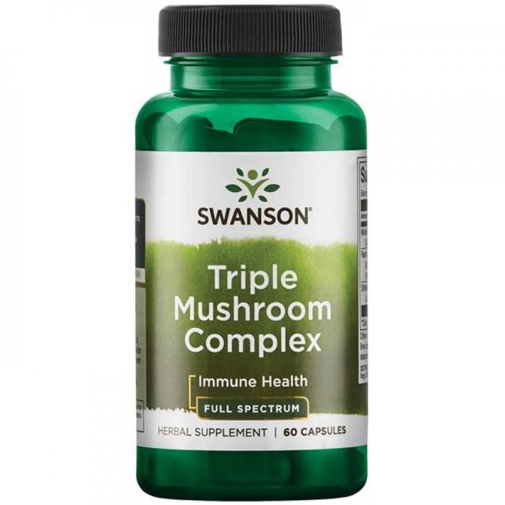 Triple Mushroom Complex 60 Caps - Swanson Full Spectrum