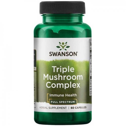 Triple Mushroom Complex 60 Caps - Swanson Full Spectrum Triple Mushroom Complex 60 Caps - Swanson Full Spectrum