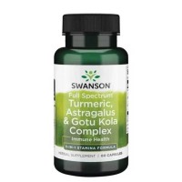 Turmeric, Astragalus & Gotu Kola Complex 60 caps Full Spectrum - Swanson