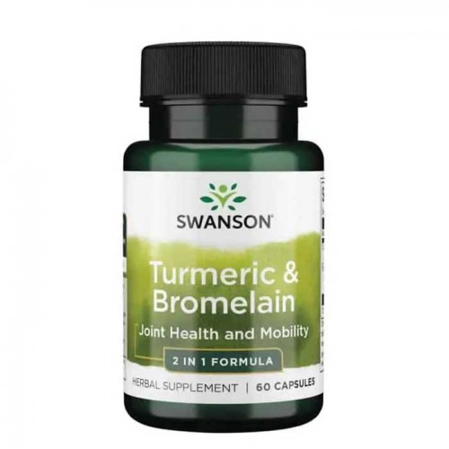 Turmeric & Bromelain 60 caps Full Spectrum - Swanson Turmeric & Bromelain 60 caps Full Spectrum - Swanson