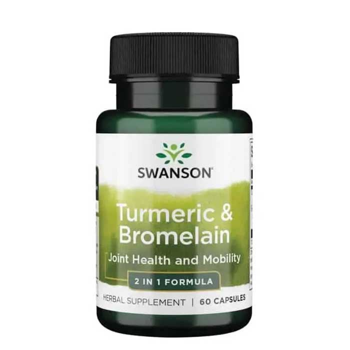 Turmeric & Bromelain 60 caps Full Spectrum - Swanson