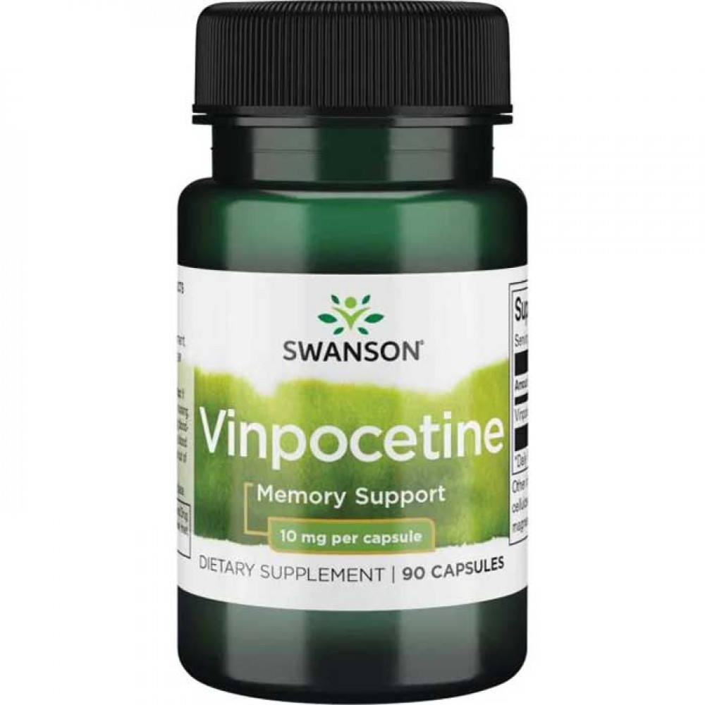 Vinpocetine 10mg 90 caps - Swanson / Εγκέφαλος - Μνήμη