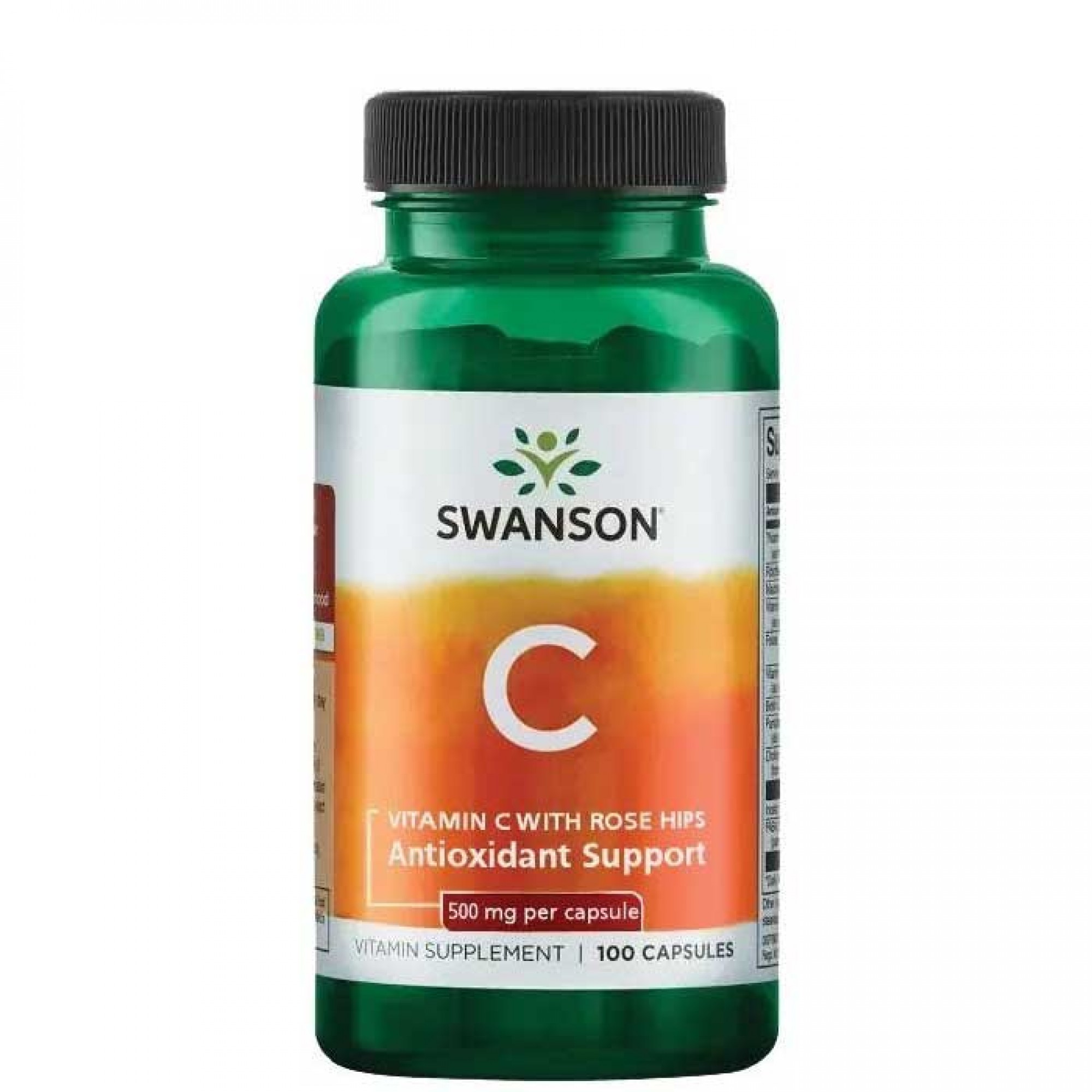 Vitamin C with Rose Hips 500mg 100 caps Swanson MegaProteinStore.gr