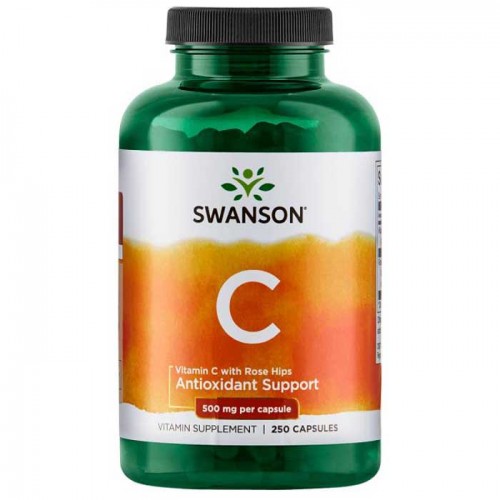 Vitamin C Rose Hips 500mg 250 caps - Swanson Vitamin C Rose Hips 500mg 250 caps - Swanson