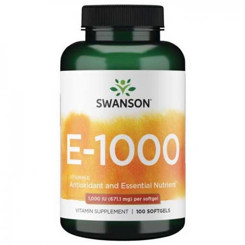 Vitamin E 1000 IU 100 softgels - Swanson