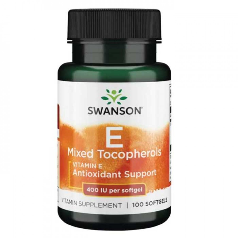 Vitamin E 400iu Mixed Tocopherols 100 softgels  - Swanson / Βιταμίνη Ε