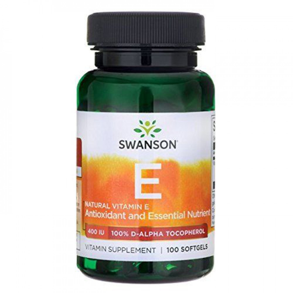 Vitamin E 400IU 100 μαλακές κάψουλες - Swanson / Βιταμίνη Ε
