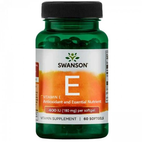 Vitamin E 400IU 60 μαλακές κάψουλες - Swanson / Βιταμίνες Vitamin E 400IU 60 μαλακές κάψουλες - Swanson / Βιταμίνες