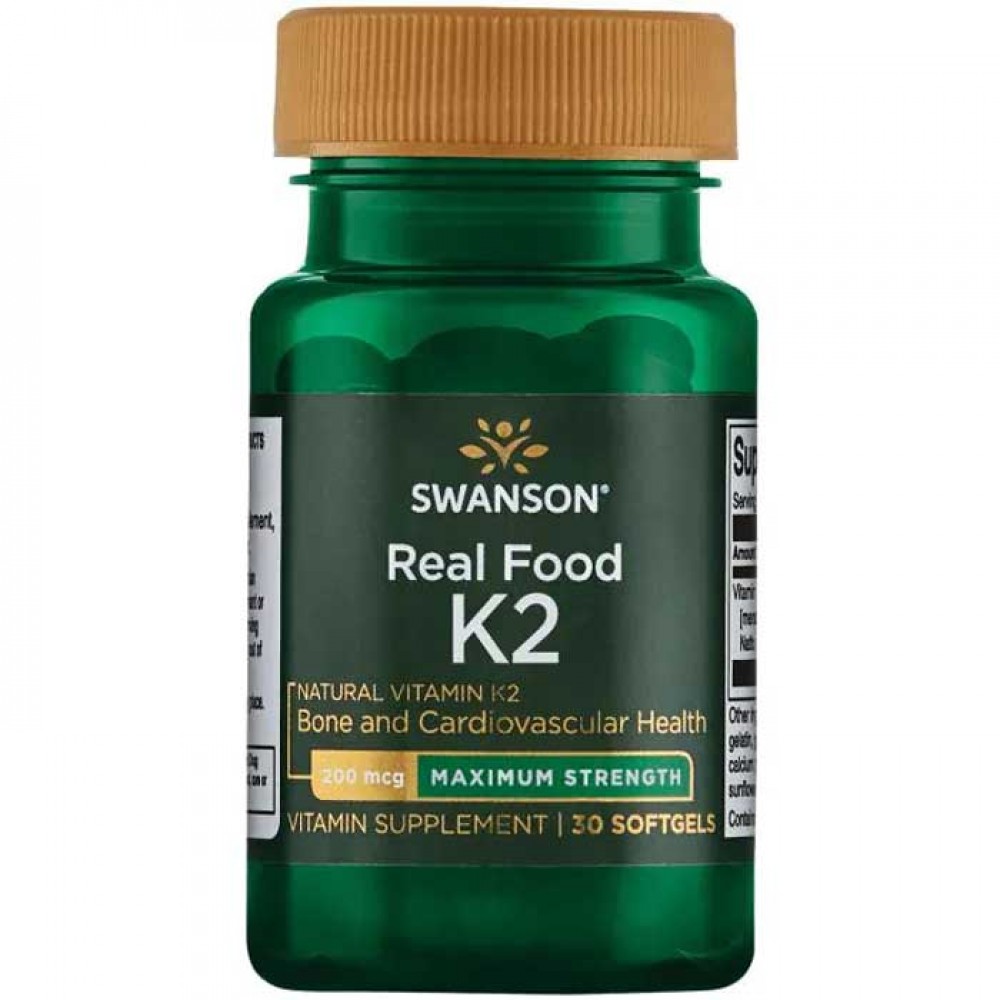 Vitamin K-2 maximum 200mcg 30 softgels - Swanson