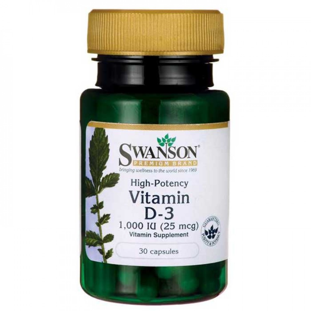 Vitamin D3 1000iu  30 caps - Swanson