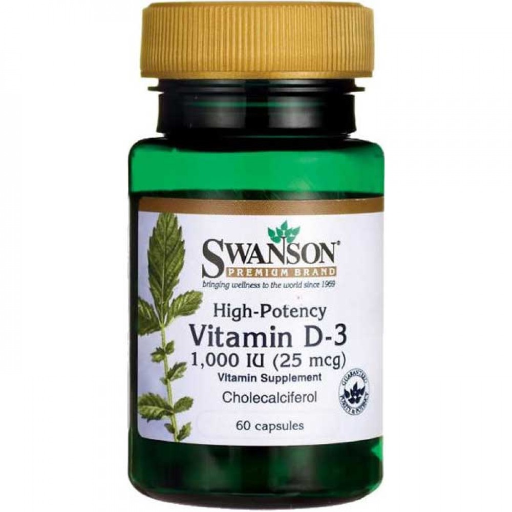 Vitamin D3 1000iu  60 caps - Swanson