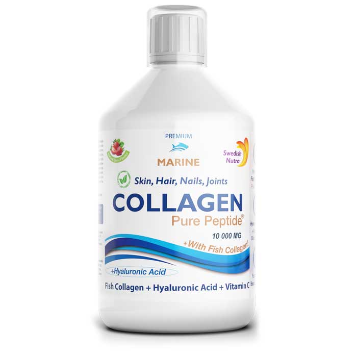 Collagen Marine Pure Peptide 500ml Berry - Swedish Nutra