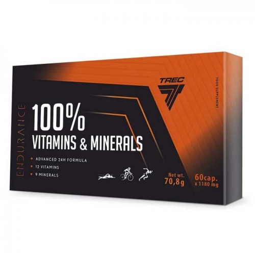100% Vitamins & Minerals 60 caps - Trec Nutrition 100% Vitamins & Minerals 60 caps - Trec Nutrition