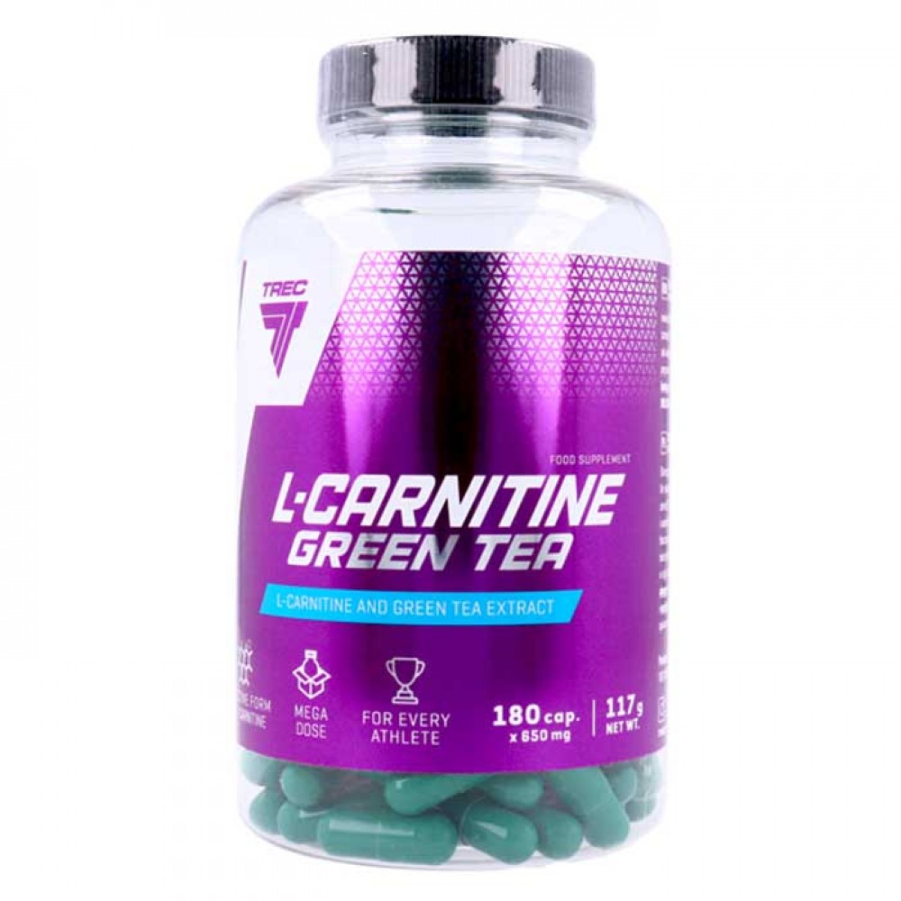 L-Carnitine + Green Tea 180 caps - Trec Nutrition / Λιποδιαλύτης Καρνιτίνη
