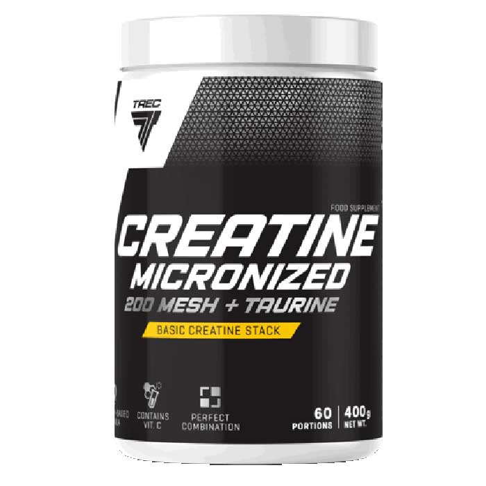 Creatine Micronized 200 Mesh + Taurine 400g - Trec Nutrition