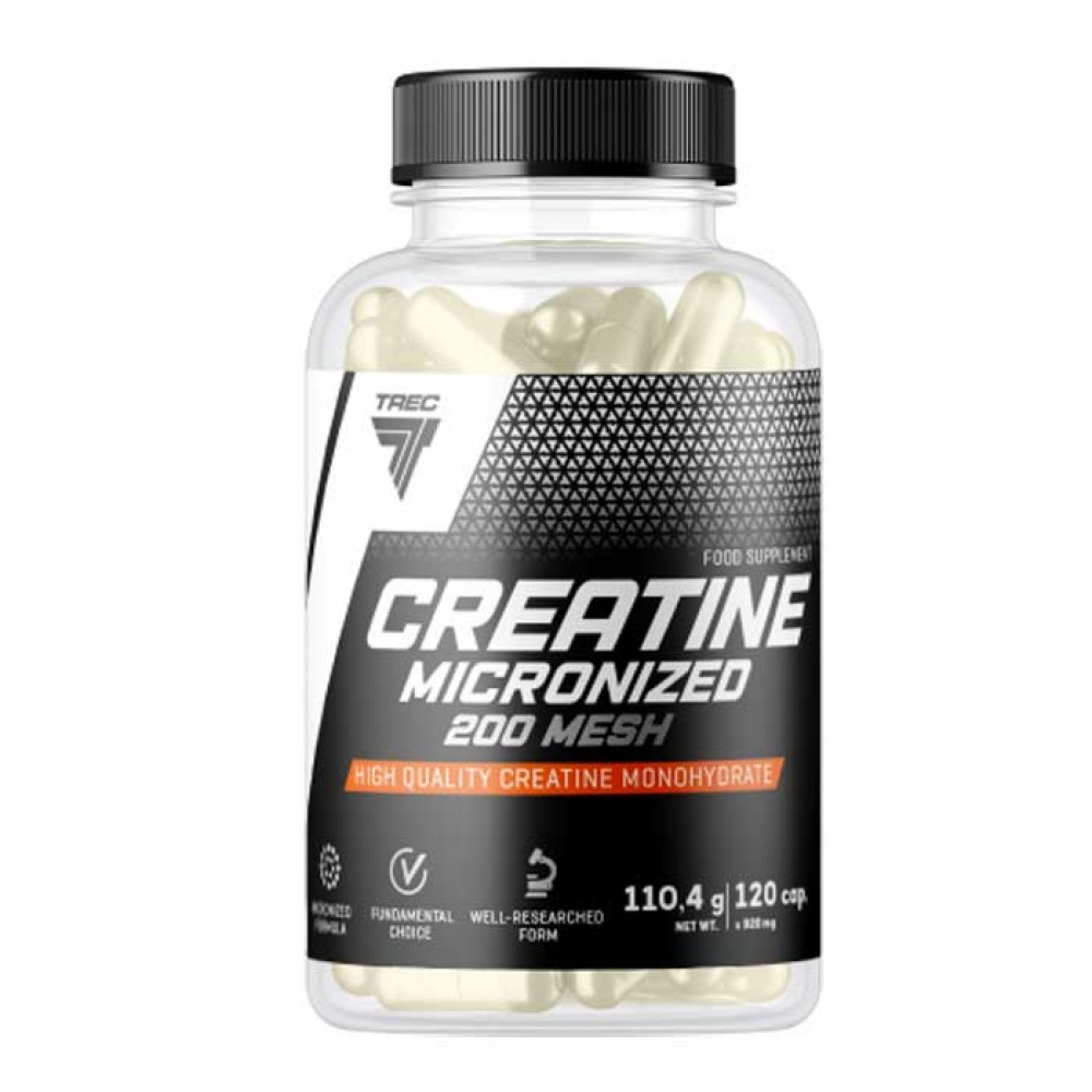 Creatine Micronized 200 Mesh 120 caps - Trec Nutrition