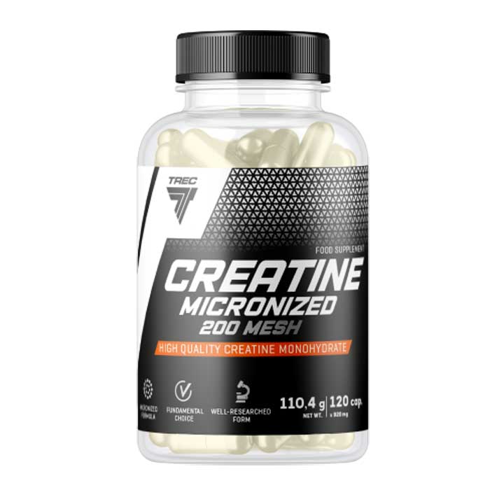 Creatine Micronized 200 Mesh 120 caps - Trec Nutrition