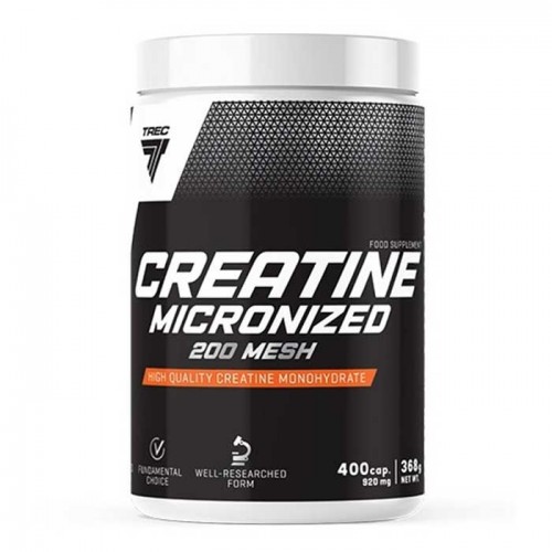 Creatine Micronized 200 Mesh 400caps - Trec Nutrition Creatine Micronized 200 Mesh 400caps - Trec Nutrition