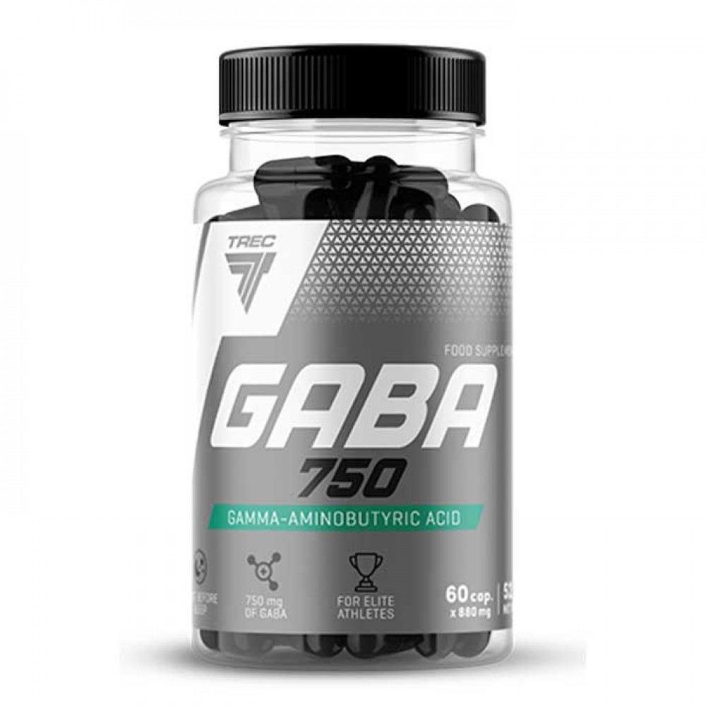 GABA 750 - 60 capsules - Trec Nutrition / Αποκατάσταση Recovery