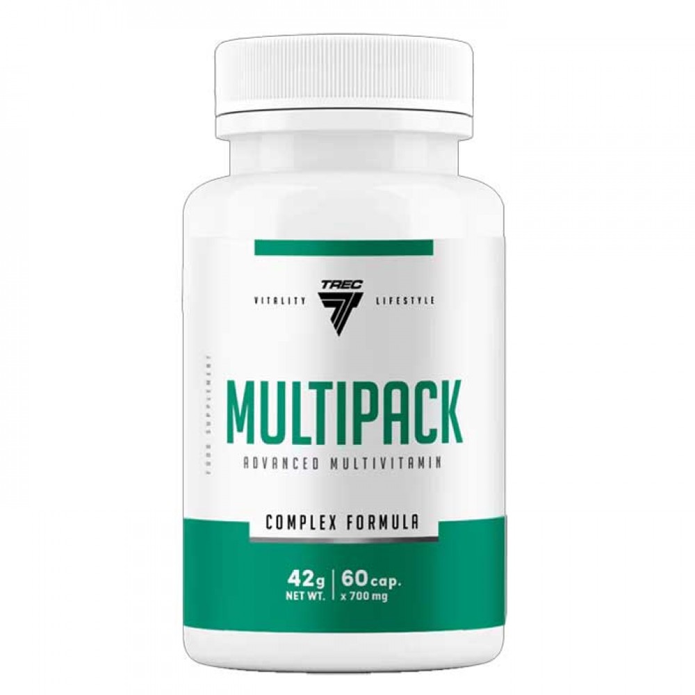 MultiPack 60 κάψουλες - Trec Nutrtition / Πολυβιταμίνη για Ενέργεια MultiPack 60 κάψουλες - Trec Nutrtition / Πολυβιταμίνη για Ενέργεια