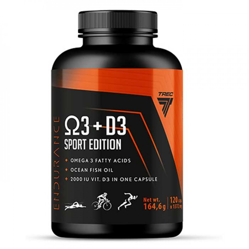 Omega 3 + D3 Sport Edition 120 caps - Trec Nutrition Endurance