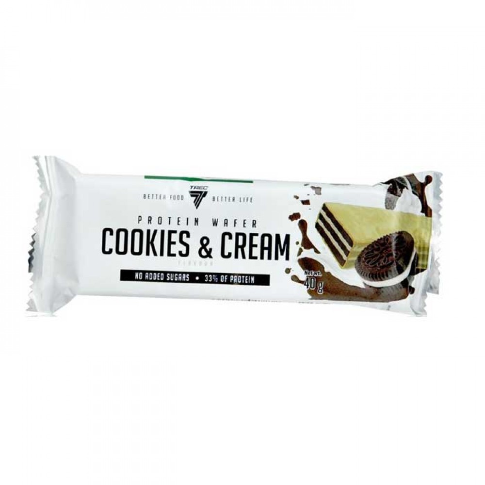 Protein Wafer Cookies & Cream 40g - Trec
