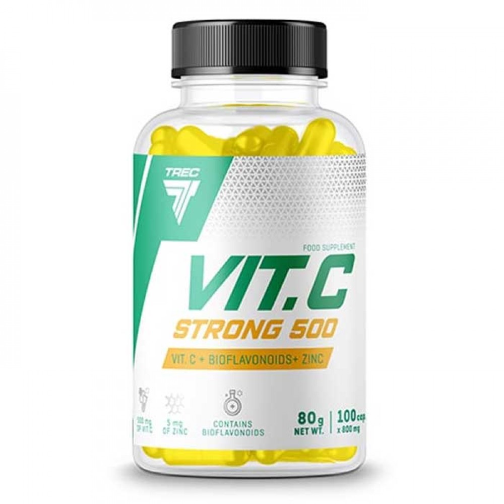 Vit. C Strong 500 100 caps - Trec Nutrition / Βιταμίνη C