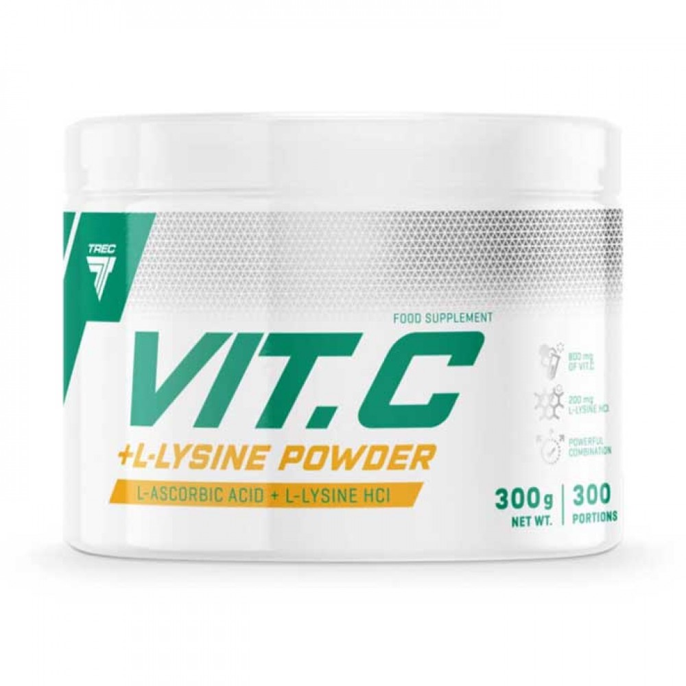 Vit.C L-Lysine Powder 300γρ - Trec Nutrition / Βιταμίνη C με L-Λυσίνη