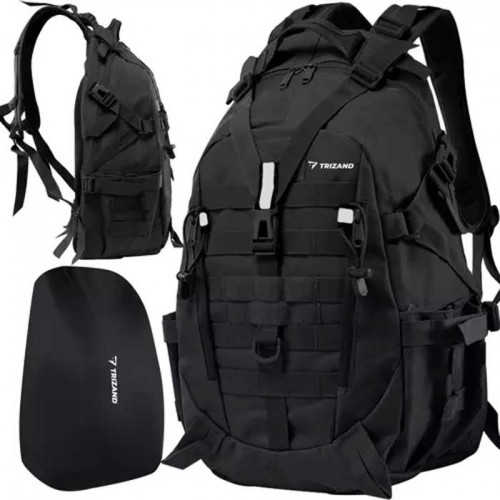 Military Backpack 25 liters black - Trizand 20534