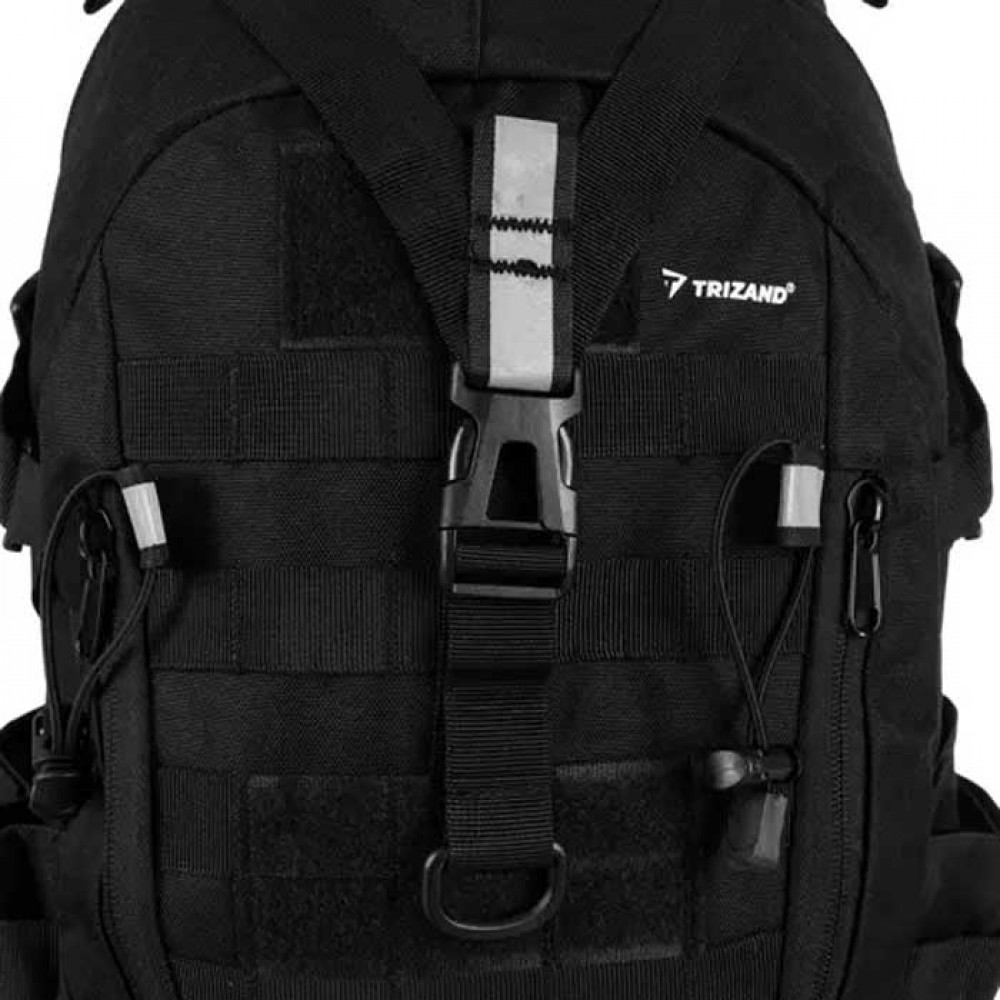 Military Backpack 25 liters black - Trizand 20534