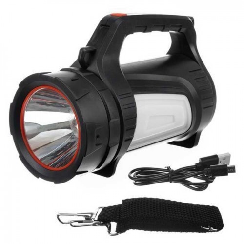 Flashlight LED searchlight Trizand - Φακός επαναφορτιζόμενος