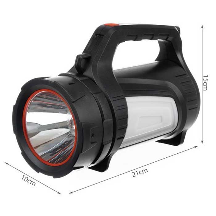 Flashlight LED searchlight Trizand - Φακός επαναφορτιζόμενος