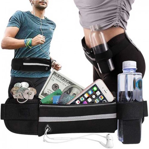 Kidney running belt black Trizand - Ζώνη τρεξίματος