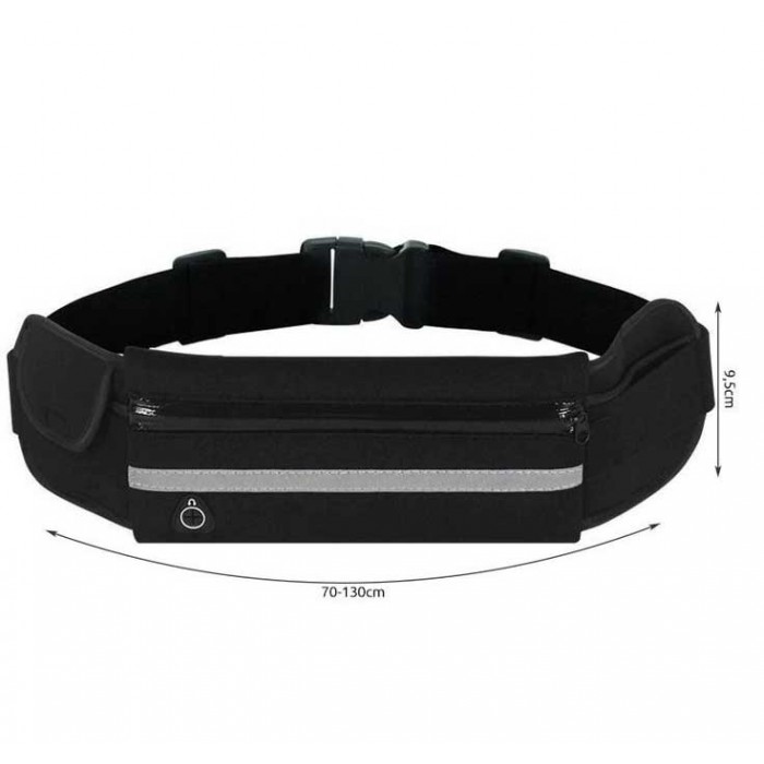 Kidney running belt black Trizand - Ζώνη τρεξίματος