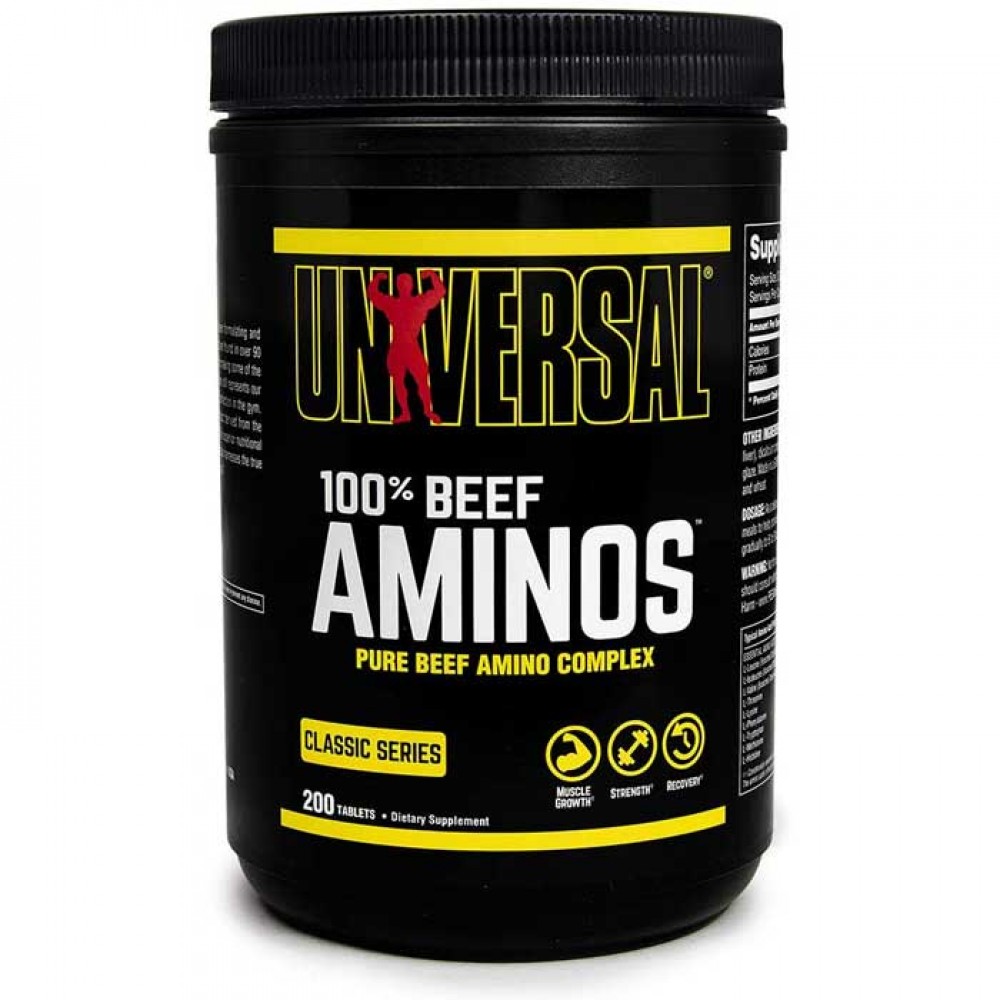 100% Beef Aminos 200 ταμπλέτες - Universal Nutrition / Αμινοξέα