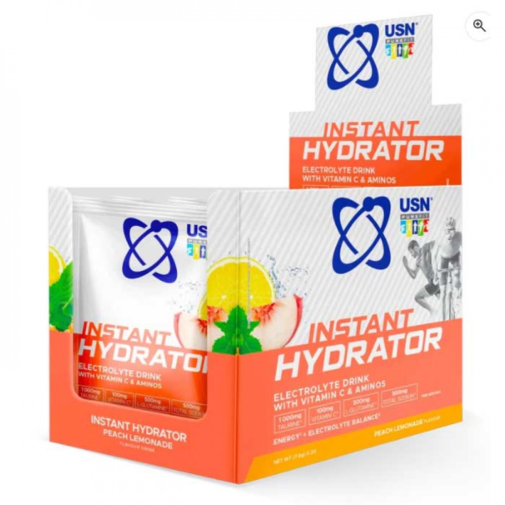 Instant Hydrator 20x7.6g - USN / Peach Lemonade Instant Hydrator 20x7.6g - USN / Peach Lemonade