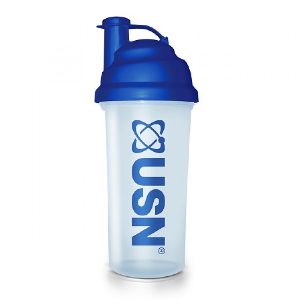 Shaker 500ml / USN - Διάφανο Μπλέ καπάκι