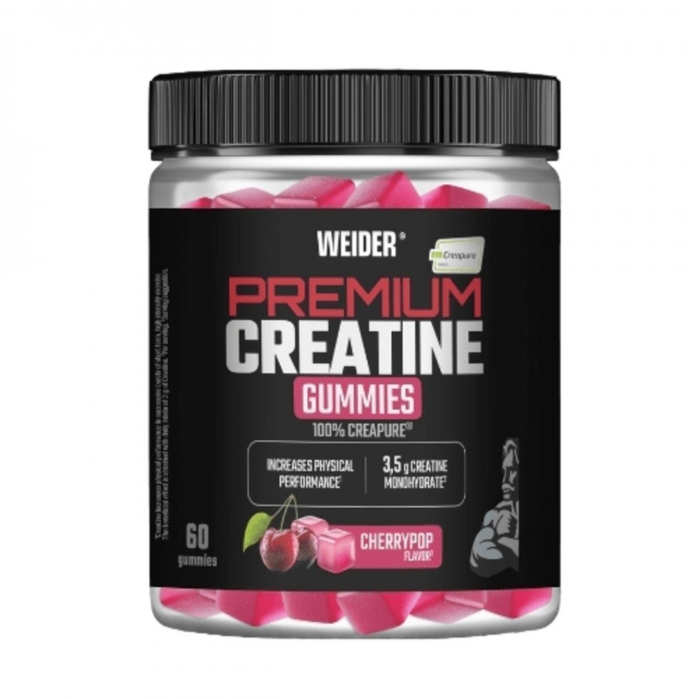 Premium Creatine 60 Gummies Cherry - Weider
