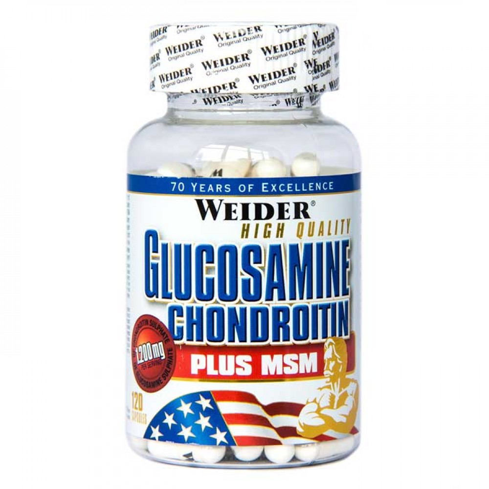 Glucosamine - Chondroitine +MSM Weider Global 120 κάψουλες - Αρθρώσεις