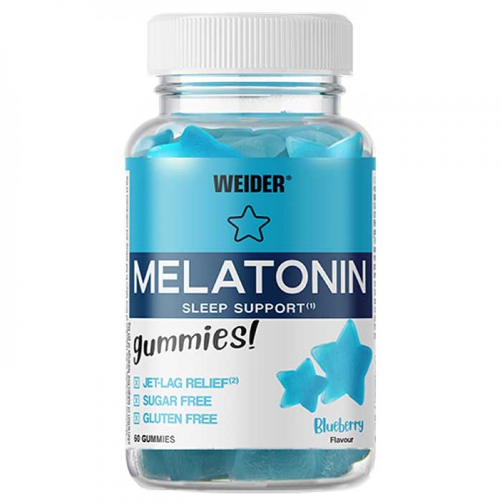Melatonin Sleep Support 60 Gummies Blueberry - Weider
