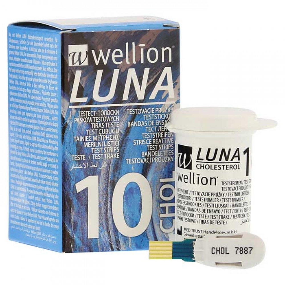 Wellion Luna Cholesterol 10 strips / Ταινίες Χοληστερίνης
