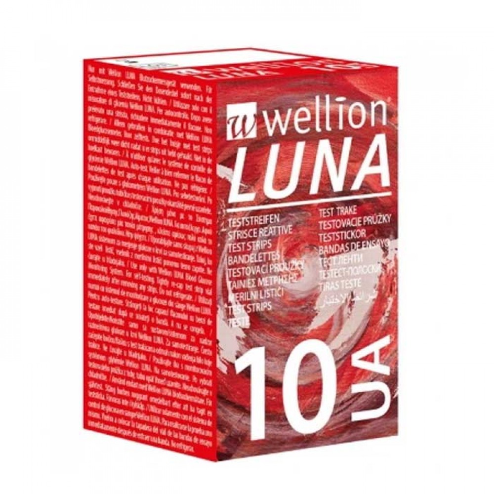 Wellion Luna Uric Acid 10 strips / Ταινίες μέτρησης ουρικού οξέος