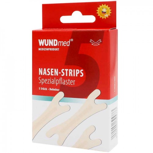 Nasen strips 5 τεμάχια - Wundmed / Ρινική Ταινία 66 x 19 mm